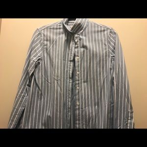 Band of Outsider Asymmetric Striped Shirt - SIZE 1